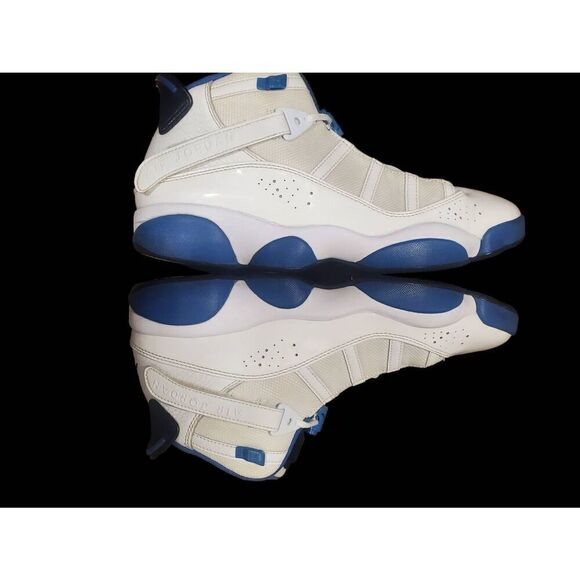 Nike air jordan 6 rings white dark marina blue shoes sneakers 322992-114… - Picture 2 of 6